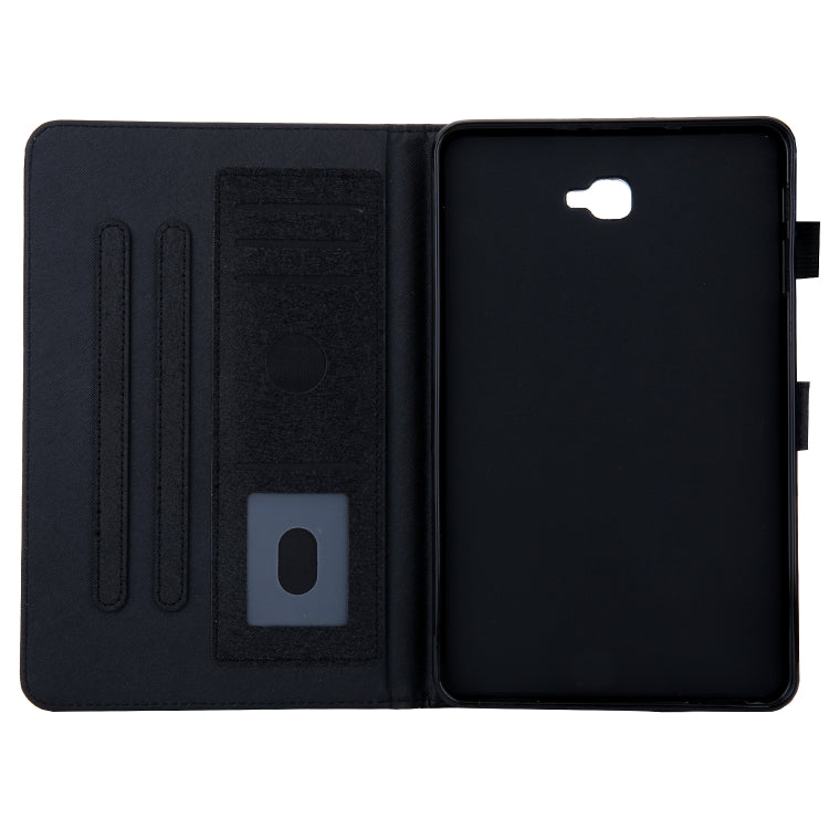 Hair Silky Texture Solid Color Horizontal Flip Leather Case with Holder & Card Slots & Photo Frame & Anti-Skid Strip For Samsung Galaxy Tab A 10.1 / T580
