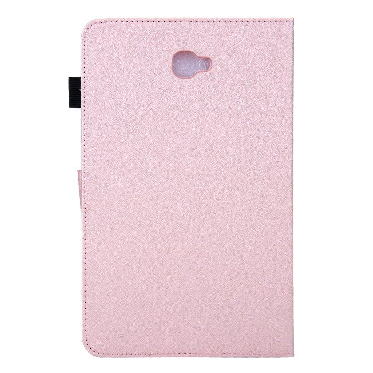 Hair Silky Texture Solid Color Horizontal Flip Leather Case with Holder & Card Slots & Photo Frame & Anti-Skid Strip For Samsung Galaxy Tab A 10.1 / T580