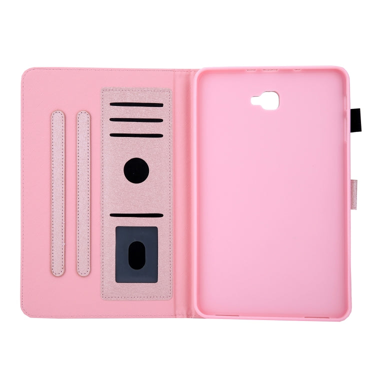 Hair Silky Texture Solid Color Horizontal Flip Leather Case with Holder & Card Slots & Photo Frame & Anti-Skid Strip For Samsung Galaxy Tab A 10.1 / T580