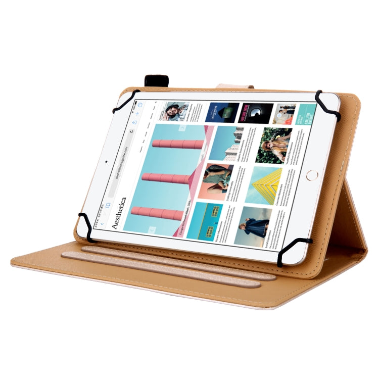 Hair Silky Texture Solid Color Horizontal Flip Leather Case with Holder & Card Slots & Photo Frame & Anti-Skid Strip, Specification:7 inch