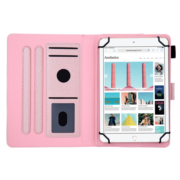Hair Silky Texture Solid Color Horizontal Flip Leather Case with Holder & Card Slots & Photo Frame & Anti-Skid Strip, Specification:7 inch