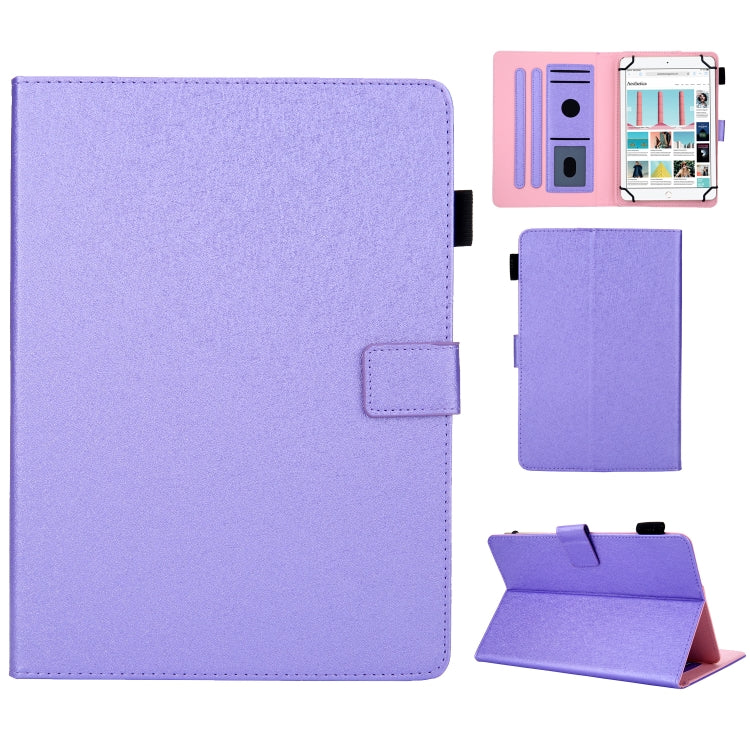 Hair Silky Texture Solid Color Horizontal Flip Leather Case with Holder & Card Slots & Photo Frame & Anti-Skid Strip, Specification:8 inch
