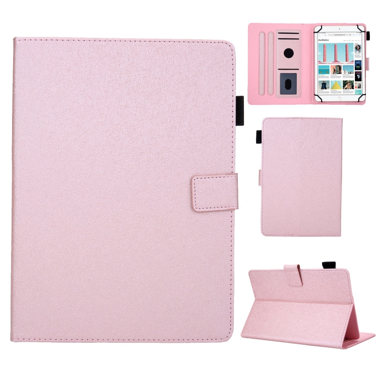 Hair Silky Texture Solid Color Horizontal Flip Leather Case with Holder & Card Slots & Photo Frame & Anti-Skid Strip, Specification:8 inch
