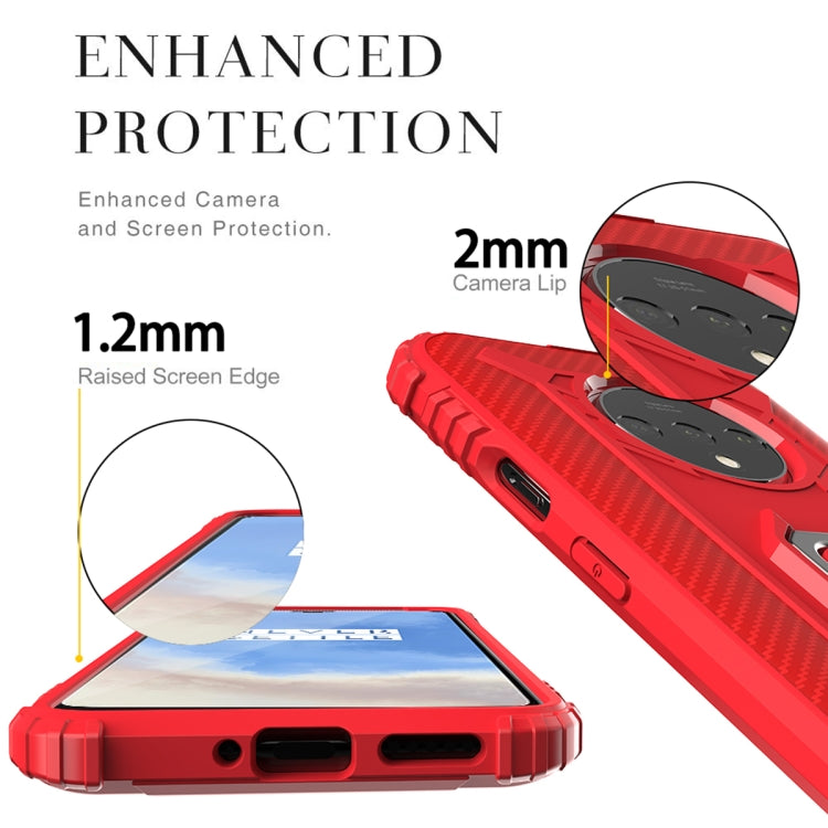 For Xiaomi Mi 10T Lite 5G / Mi 10i 5G / Redmi Note 9 Pro 5G (CN Version) Carbon Fiber Protective Case with 360 Degree Rotating Ring Holder