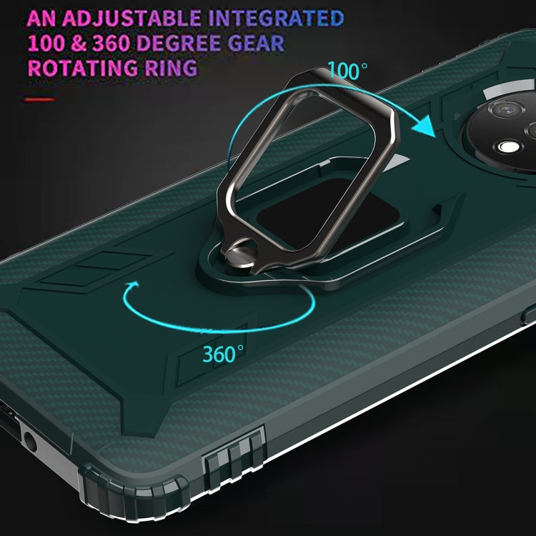 For Xiaomi Mi 10T Lite 5G / Mi 10i 5G / Redmi Note 9 Pro 5G (CN Version) Carbon Fiber Protective Case with 360 Degree Rotating Ring Holder