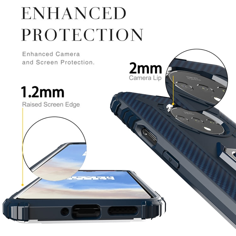 For Xiaomi Mi 10T Lite 5G / Mi 10i 5G / Redmi Note 9 Pro 5G (CN Version) Carbon Fiber Protective Case with 360 Degree Rotating Ring Holder