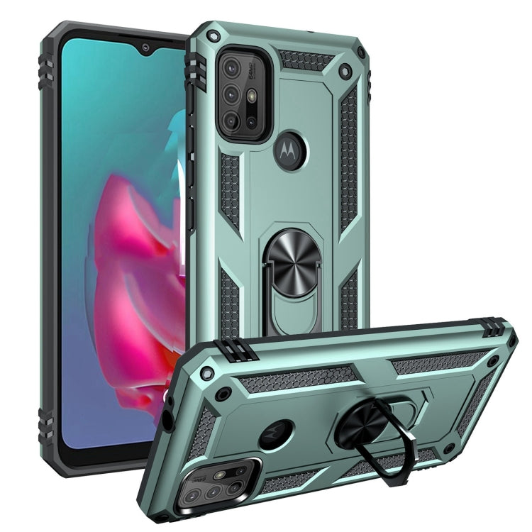 For Motorola Moto G10 / G30 Shockproof TPU + PC Protective Case with 360 Degree Rotating Holder
