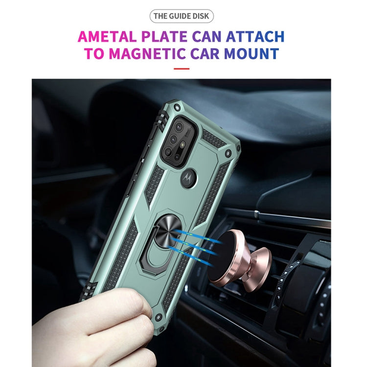 For Motorola Moto G10 / G30 Shockproof TPU + PC Protective Case with 360 Degree Rotating Holder