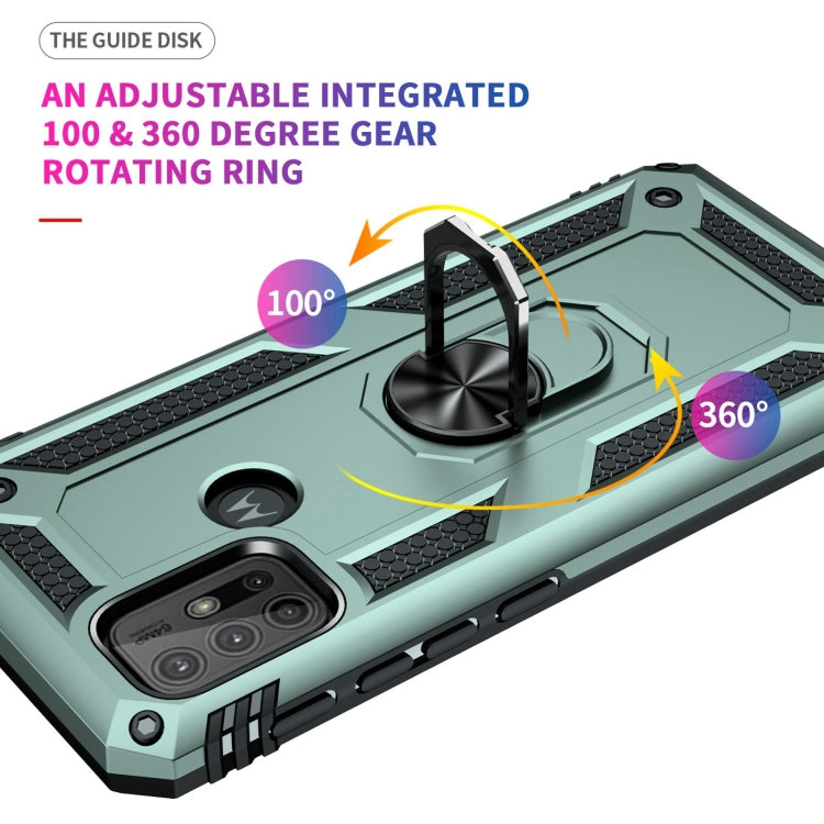 For Motorola Moto G10 / G30 Shockproof TPU + PC Protective Case with 360 Degree Rotating Holder