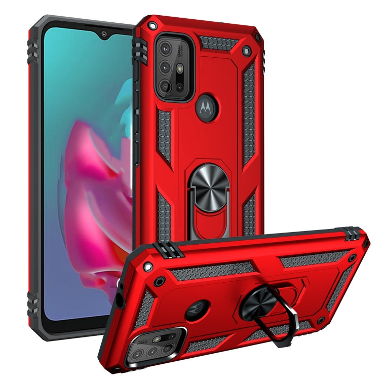For Motorola Moto G10 / G30 Shockproof TPU + PC Protective Case with 360 Degree Rotating Holder