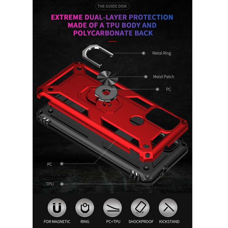 For Motorola Moto G10 / G30 Shockproof TPU + PC Protective Case with 360 Degree Rotating Holder