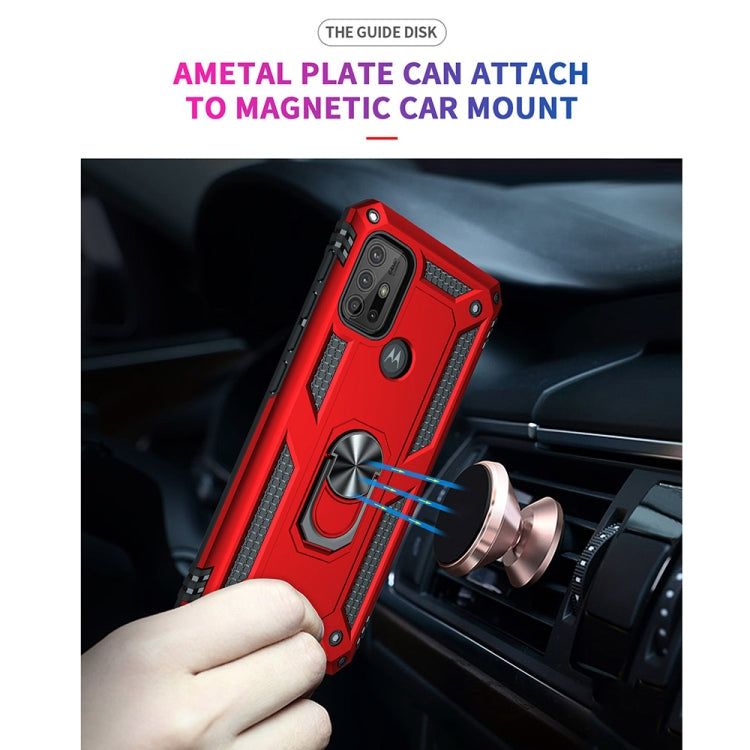 For Motorola Moto G10 / G30 Shockproof TPU + PC Protective Case with 360 Degree Rotating Holder