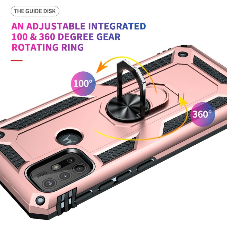For Motorola Moto G10 / G30 Shockproof TPU + PC Protective Case with 360 Degree Rotating Holder