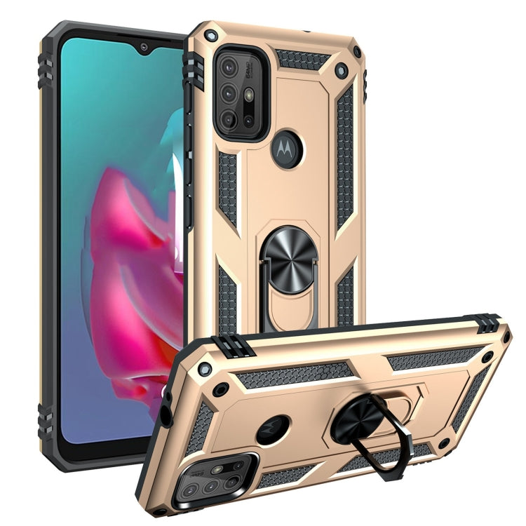 For Motorola Moto G10 / G30 Shockproof TPU + PC Protective Case with 360 Degree Rotating Holder