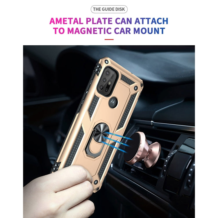 For Motorola Moto G10 / G30 Shockproof TPU + PC Protective Case with 360 Degree Rotating Holder
