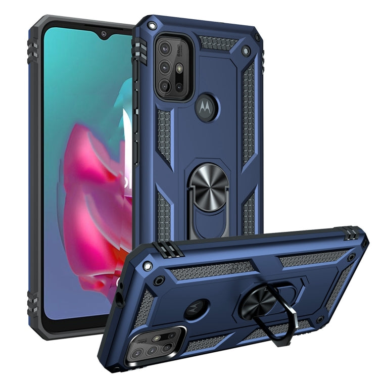 For Motorola Moto G10 / G30 Shockproof TPU + PC Protective Case with 360 Degree Rotating Holder