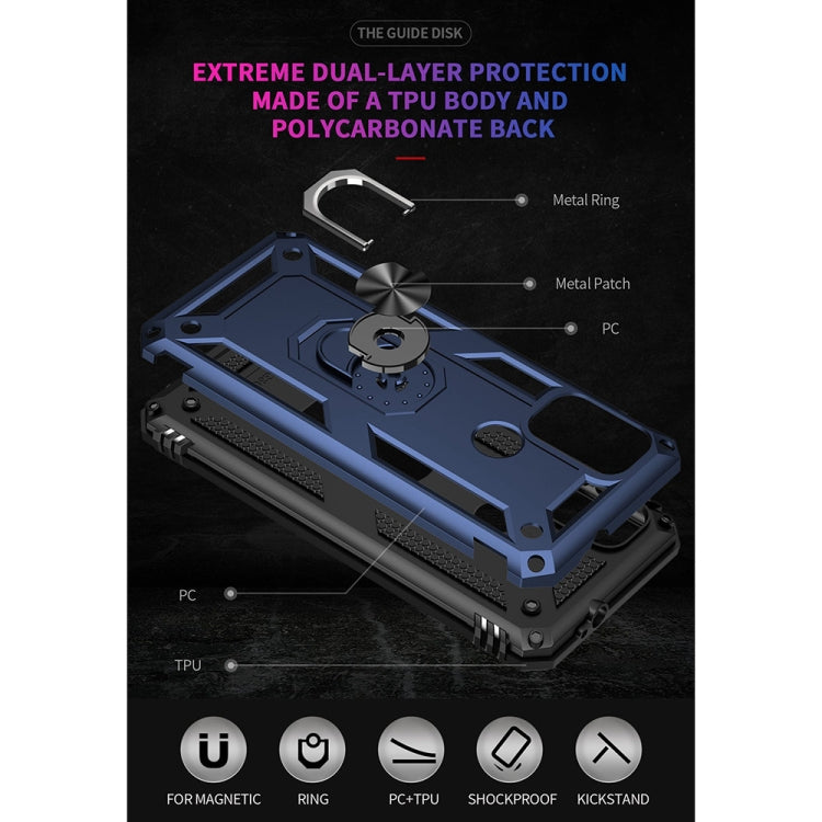 For Motorola Moto G10 / G30 Shockproof TPU + PC Protective Case with 360 Degree Rotating Holder