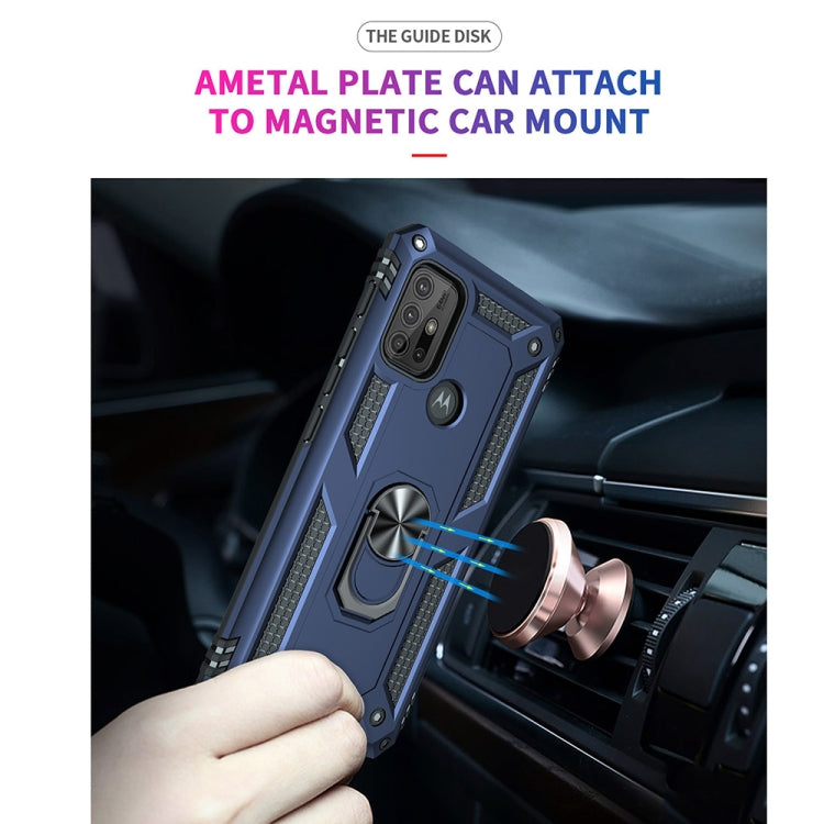 For Motorola Moto G10 / G30 Shockproof TPU + PC Protective Case with 360 Degree Rotating Holder
