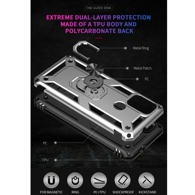 For Motorola Moto G10 / G30 Shockproof TPU + PC Protective Case with 360 Degree Rotating Holder