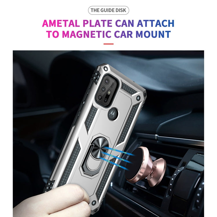 For Motorola Moto G10 / G30 Shockproof TPU + PC Protective Case with 360 Degree Rotating Holder