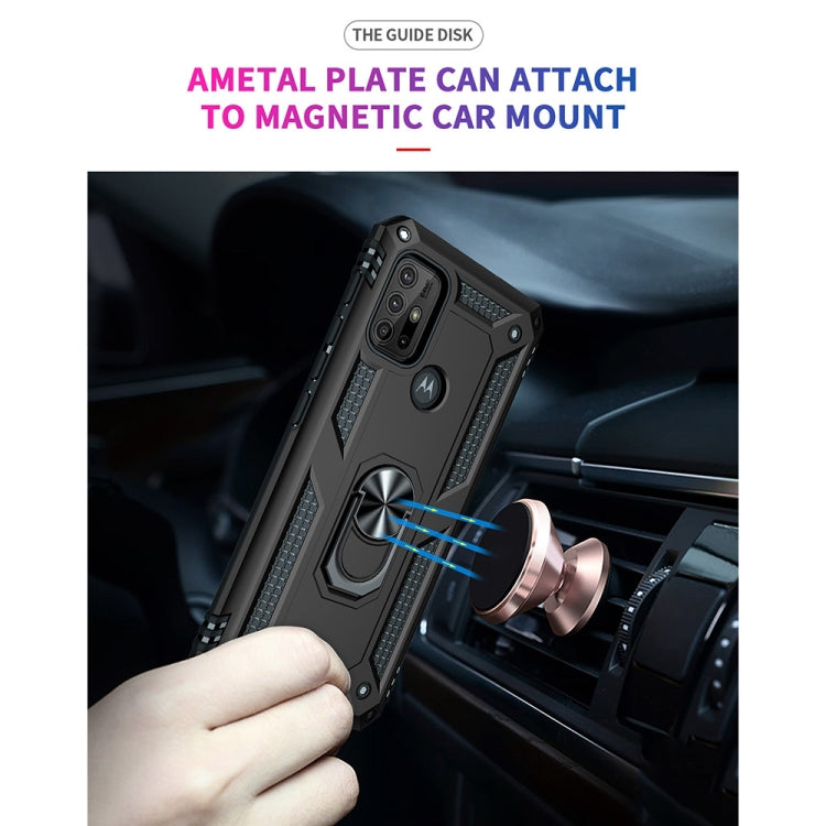 For Motorola Moto G10 / G30 Shockproof TPU + PC Protective Case with 360 Degree Rotating Holder