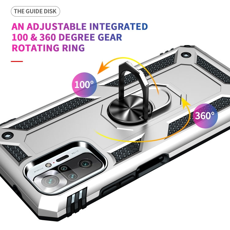 For Xiaomi Redmi Note 10 Pro Shockproof TPU + PC Protective Case with 360 Degree Rotating Holder
