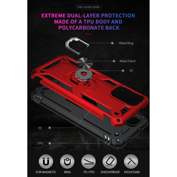 For Xiaomi Redmi Note 10 Pro Max Shockproof TPU + PC Protective Case with 360 Degree Rotating Holder