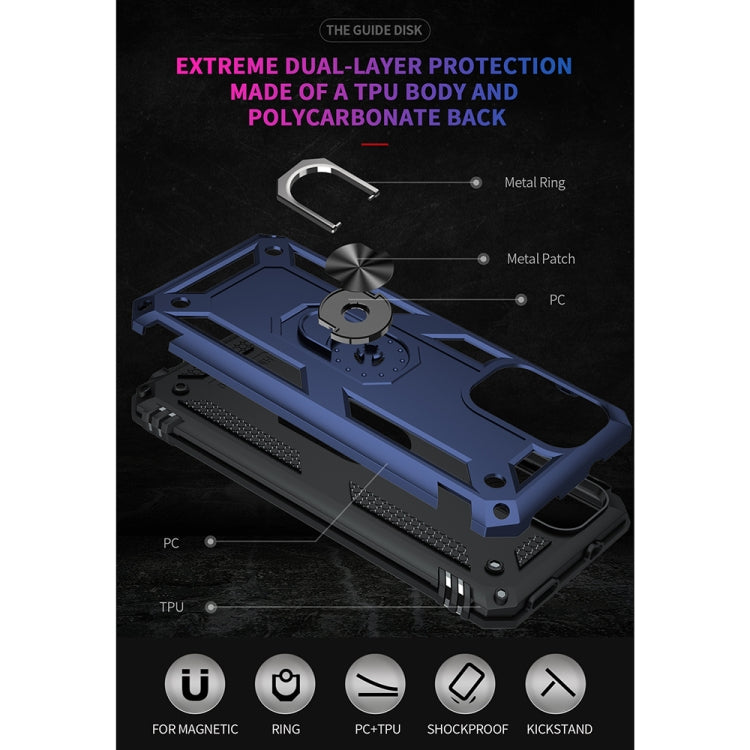 For Xiaomi Redmi Note 10 Pro Max Shockproof TPU + PC Protective Case with 360 Degree Rotating Holder