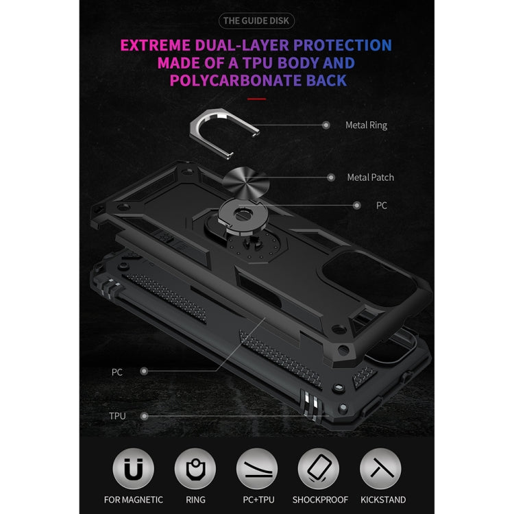 For Xiaomi Redmi Note 10 Pro Max Shockproof TPU + PC Protective Case with 360 Degree Rotating Holder