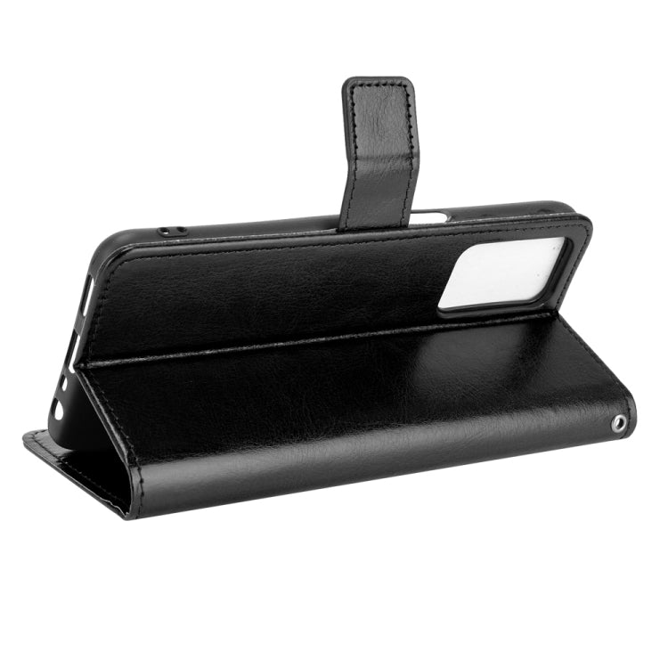 For OPPO A55 5G / A53s 5G Crazy Horse Texture Horizontal Flip Leather Case with Holder & Card Slots & Lanyard