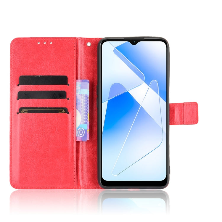 For OPPO A55 5G / A53s 5G Crazy Horse Texture Horizontal Flip Leather Case with Holder & Card Slots & Lanyard