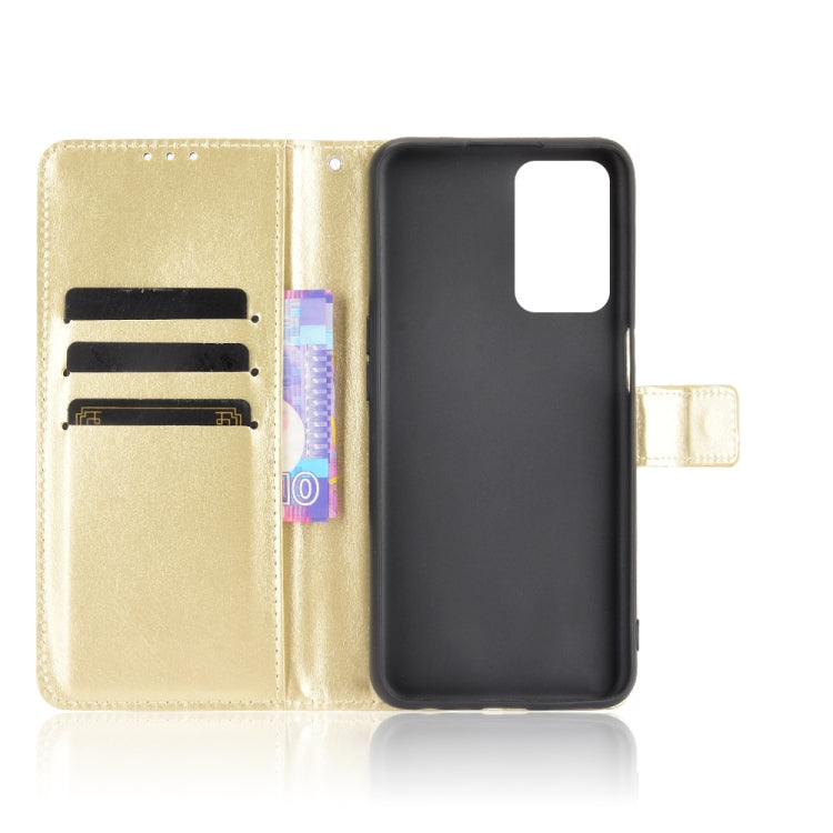 For OPPO A55 5G / A53s 5G Crazy Horse Texture Horizontal Flip Leather Case with Holder & Card Slots & Lanyard