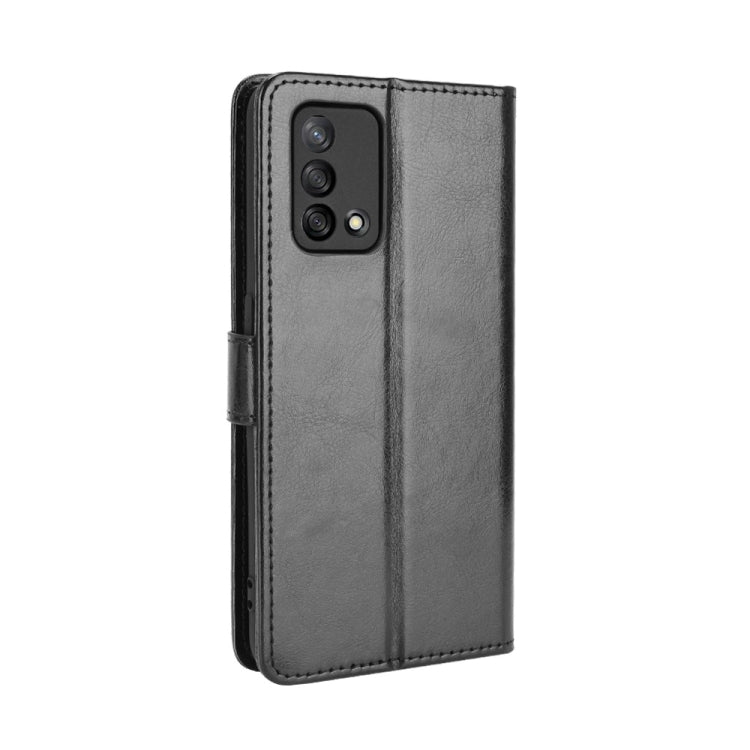 For OPPO A74 4G / F19 4G Crazy Horse Texture Horizontal Flip Leather Case with Holder & Card Slots & Lanyard