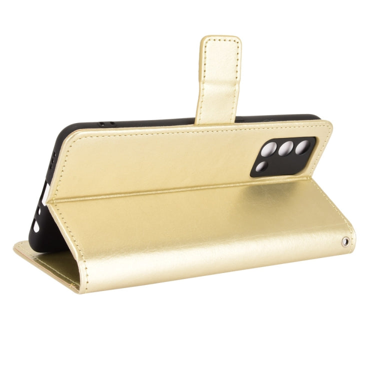 For OPPO A74 4G / F19 4G Crazy Horse Texture Horizontal Flip Leather Case with Holder & Card Slots & Lanyard