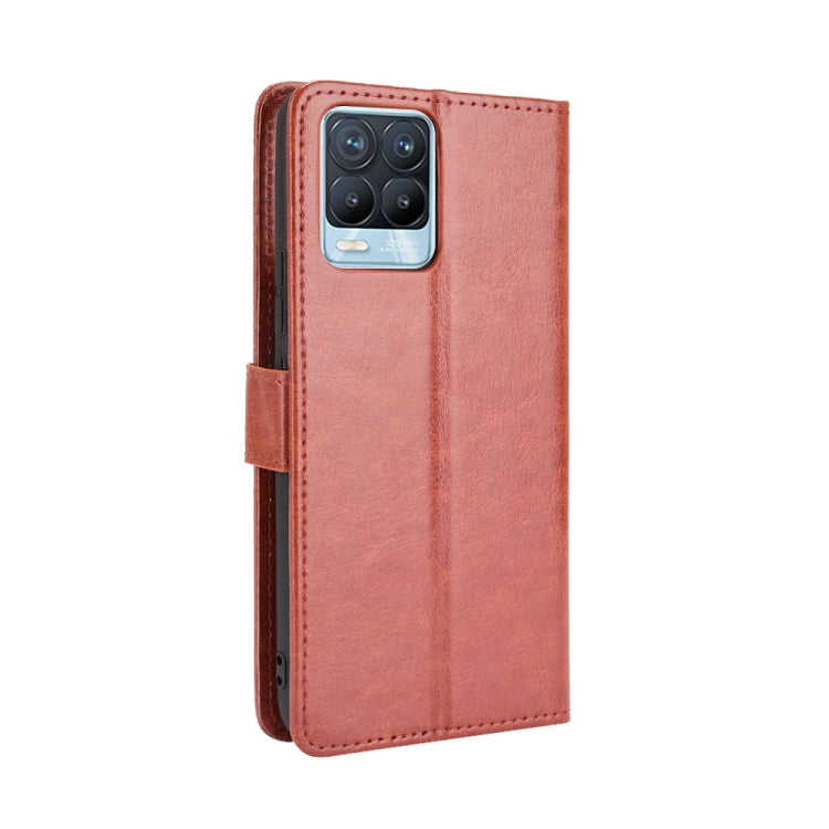 For OPPO Realme 8 4G / Realme 8 Pro 4G Crazy Horse Texture Horizontal Flip Leather Case with Holder & Card Slots & Lanyard