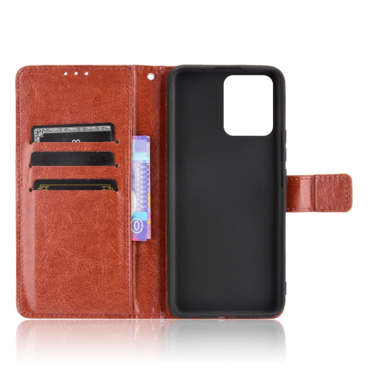 For OPPO Realme 8 4G / Realme 8 Pro 4G Crazy Horse Texture Horizontal Flip Leather Case with Holder & Card Slots & Lanyard