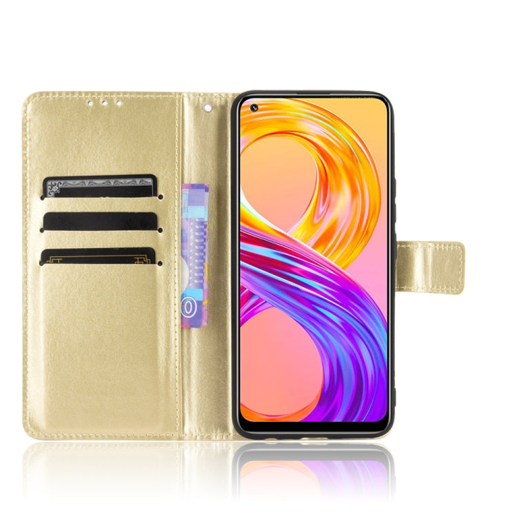 For OPPO Realme 8 4G / Realme 8 Pro 4G Crazy Horse Texture Horizontal Flip Leather Case with Holder & Card Slots & Lanyard