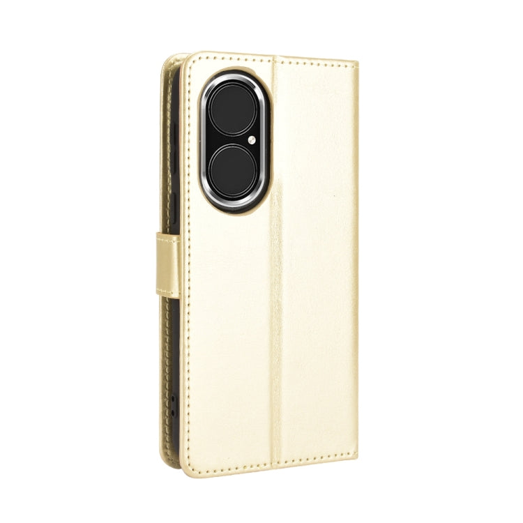 For Huawei P50 Crazy Horse Texture Horizontal Flip Leather Case with Holder & Card Slots & Lanyard