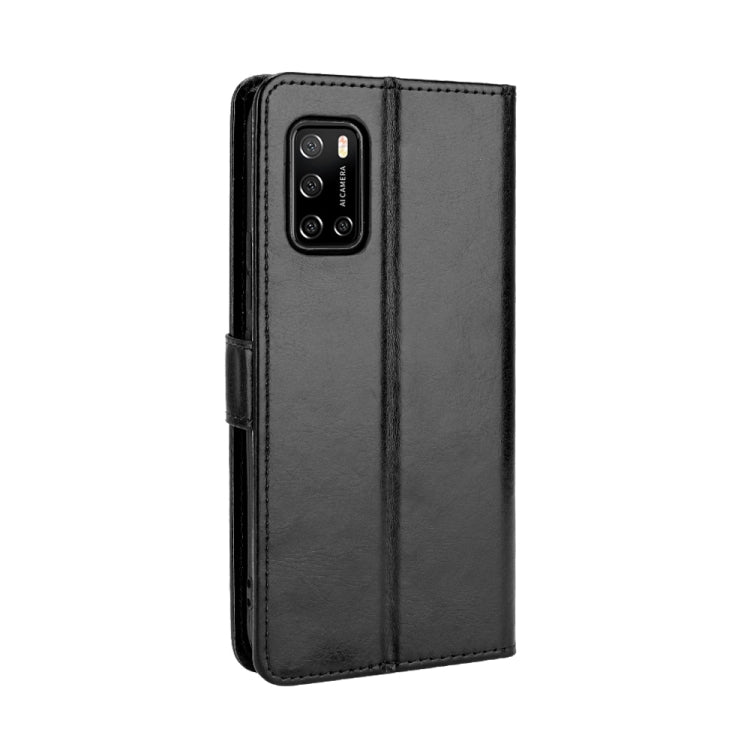 For Rakuten Big S Crazy Horse Texture Horizontal Flip Leather Case with Holder & Card Slots & Lanyard