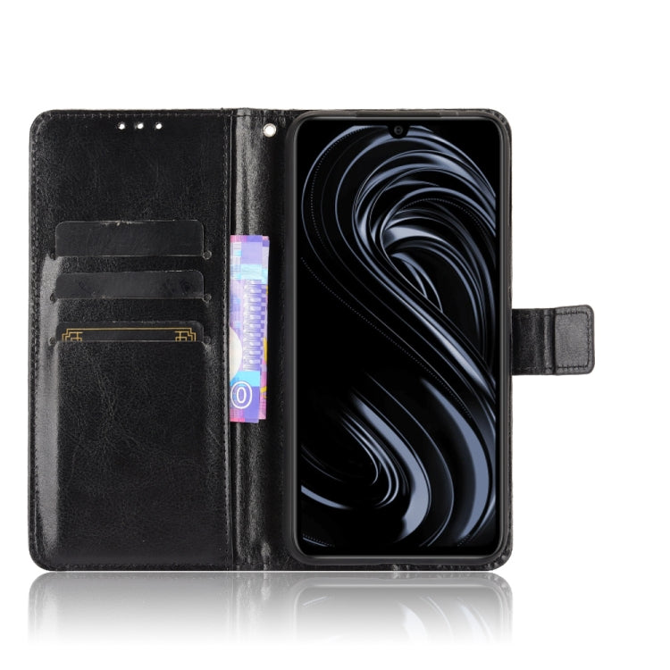 For Rakuten Big S Crazy Horse Texture Horizontal Flip Leather Case with Holder & Card Slots & Lanyard