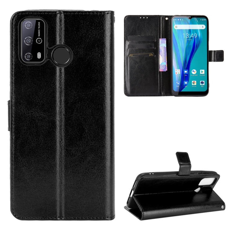 For Oukitel C23 Pro Crazy Horse Texture Horizontal Flip Leather Case with Holder & Card Slots & Lanyard