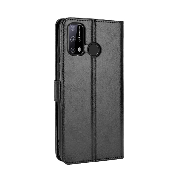 For Oukitel C23 Pro Crazy Horse Texture Horizontal Flip Leather Case with Holder & Card Slots & Lanyard