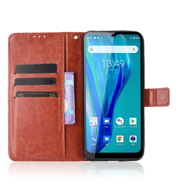 For Oukitel C23 Pro Crazy Horse Texture Horizontal Flip Leather Case with Holder & Card Slots & Lanyard