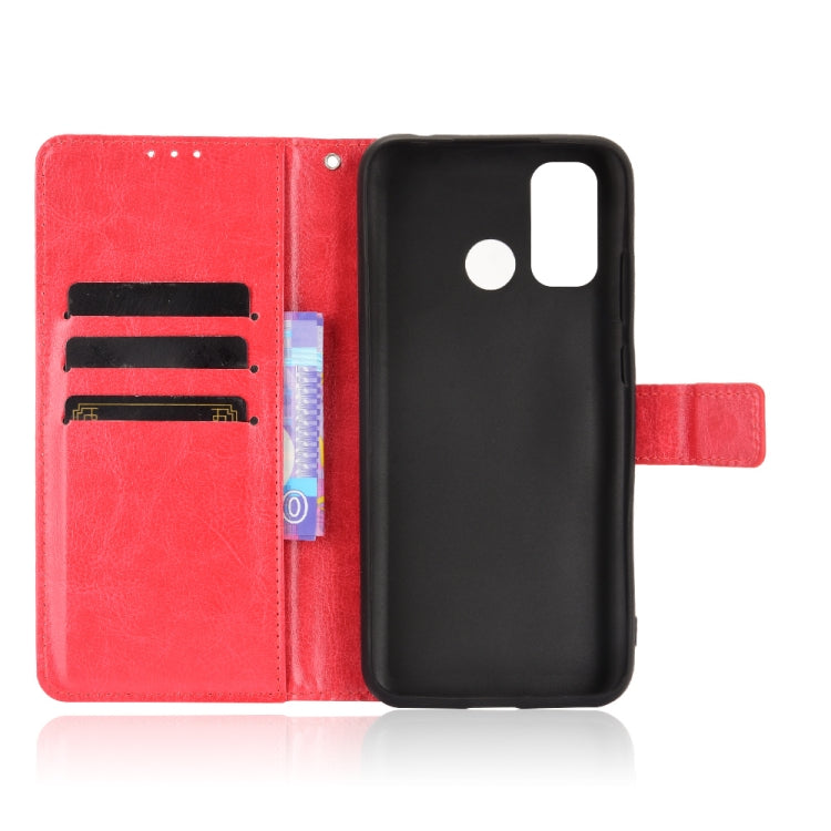For Oukitel C23 Pro Crazy Horse Texture Horizontal Flip Leather Case with Holder & Card Slots & Lanyard