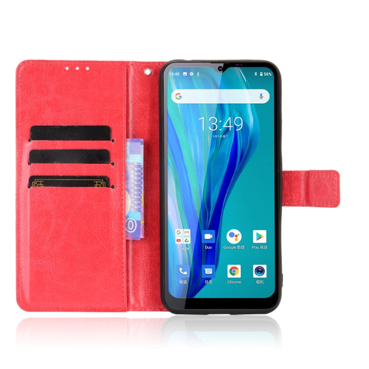 For Oukitel C23 Pro Crazy Horse Texture Horizontal Flip Leather Case with Holder & Card Slots & Lanyard