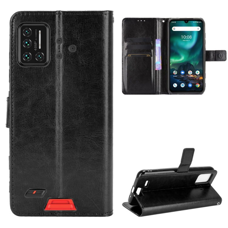 For UMIDIGI Bison GT Crazy Horse Texture Horizontal Flip Leather Case with Holder & Card Slots & Lanyard