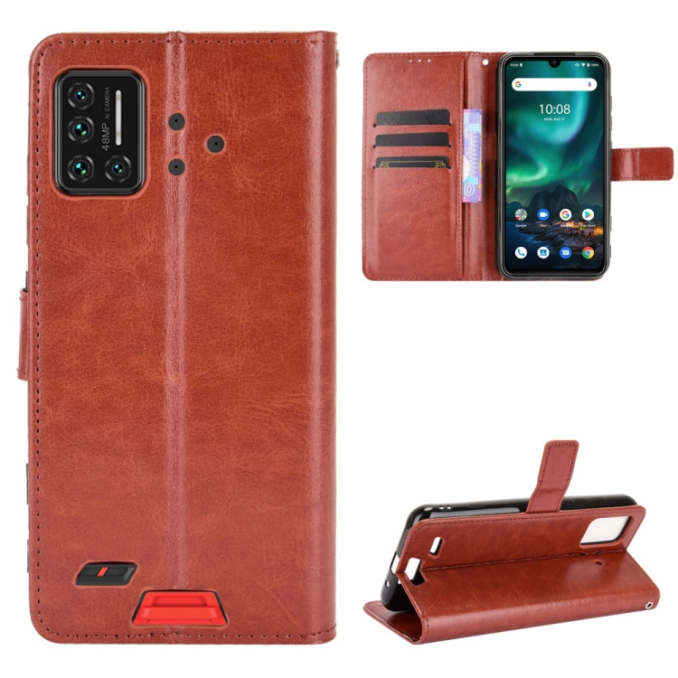 For UMIDIGI Bison GT Crazy Horse Texture Horizontal Flip Leather Case with Holder & Card Slots & Lanyard