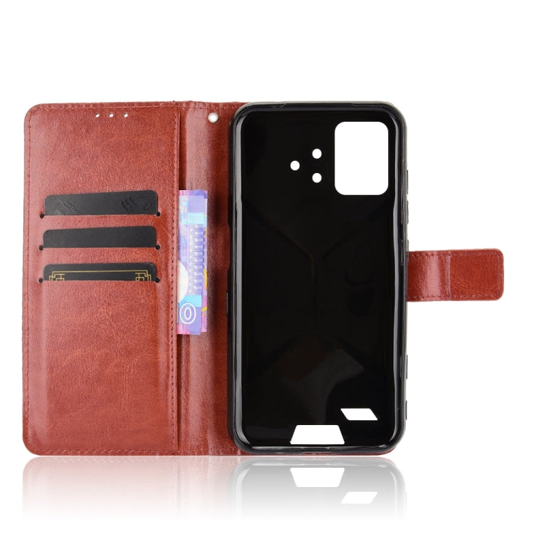 For UMIDIGI Bison GT Crazy Horse Texture Horizontal Flip Leather Case with Holder & Card Slots & Lanyard