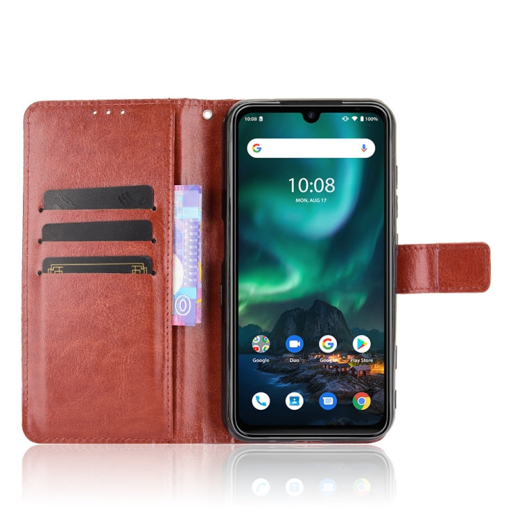 For UMIDIGI Bison GT Crazy Horse Texture Horizontal Flip Leather Case with Holder & Card Slots & Lanyard