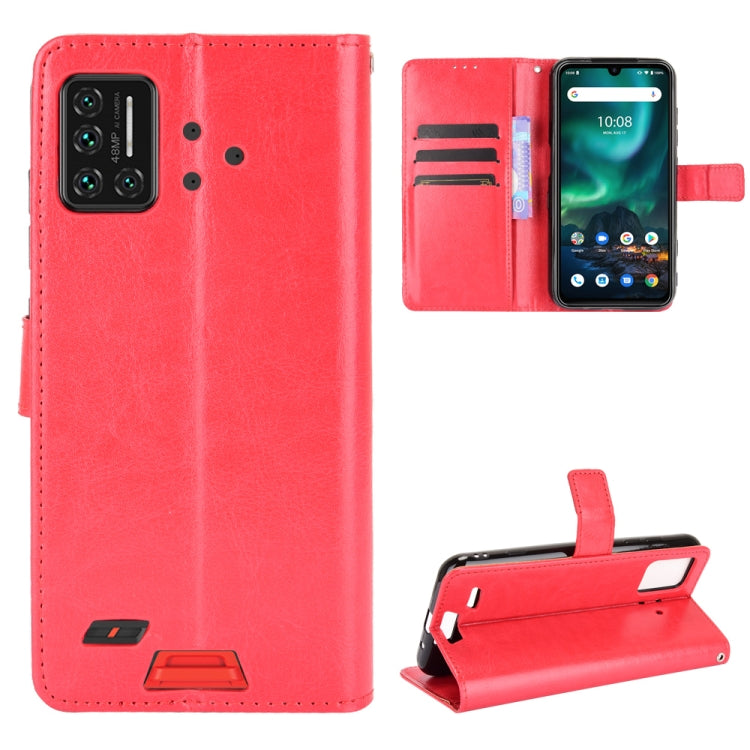 For UMIDIGI Bison GT Crazy Horse Texture Horizontal Flip Leather Case with Holder & Card Slots & Lanyard